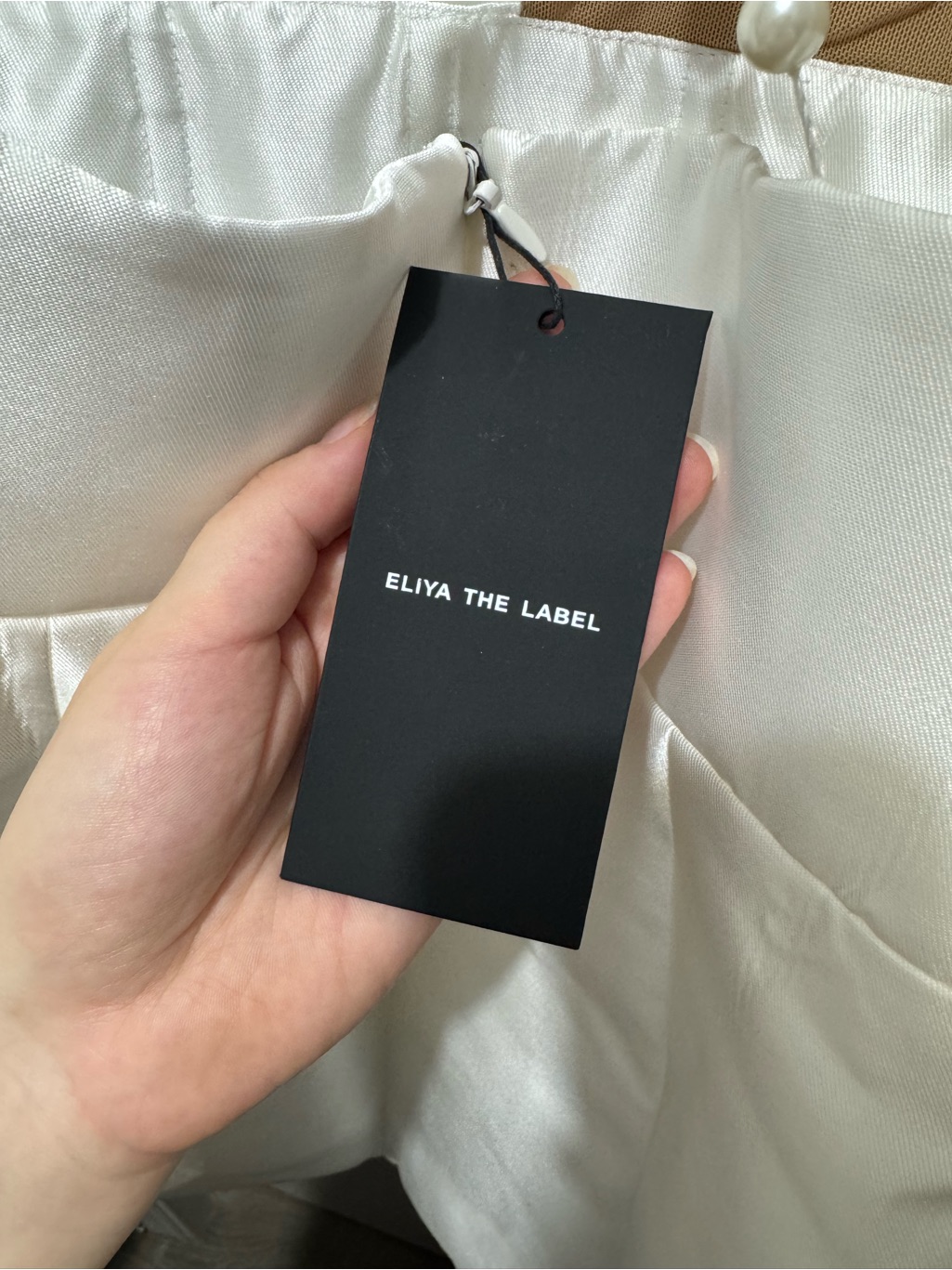 Eliya The Label. Nwt Karina White Dress. Pearl Straps, Mini. Bridal Dress. — image 8 of 8